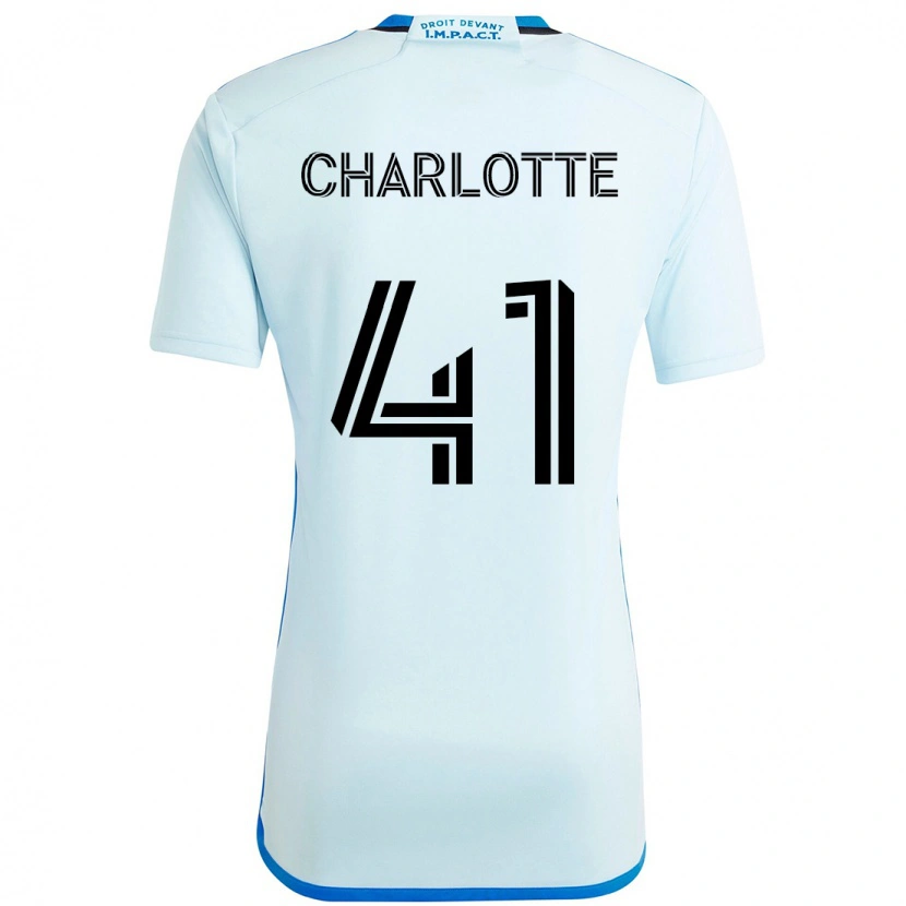 Danxen Uomo Maglia Baptista Charlotte #41 Azzurro Cielo Blu Scuro Kit Gara Away 2025/26 Maglietta