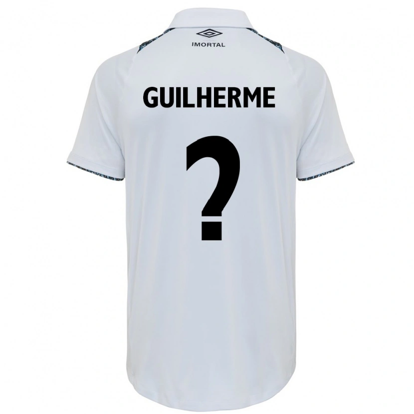 Danxen Uomo Maglia Zé Guilherme #0 Bianco Blu Kit Gara Away 2025/26 Maglietta
