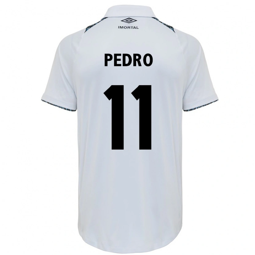 Danxen Uomo Maglia João Pedro #11 Bianco Blu Kit Gara Away 2025/26 Maglietta