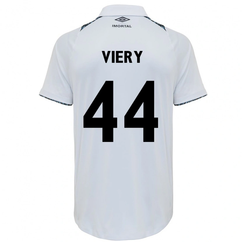 Danxen Uomo Maglia Viery #44 Bianco Blu Kit Gara Away 2025/26 Maglietta