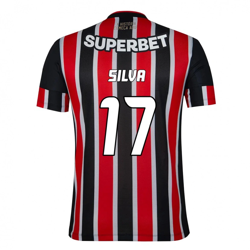 Danxen Uomo Maglia André Silva #17 Nero Rosso Kit Gara Away 2025/26 Maglietta