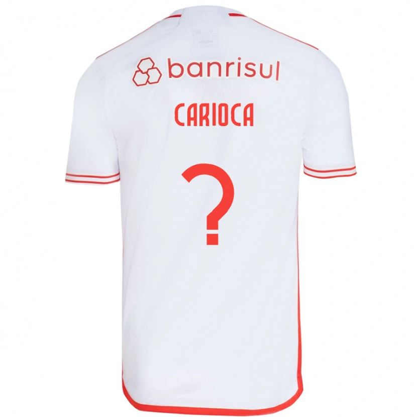 Danxen Uomo Maglia Carioca #0 Bianco Rosso Kit Gara Away 2025/26 Maglietta
