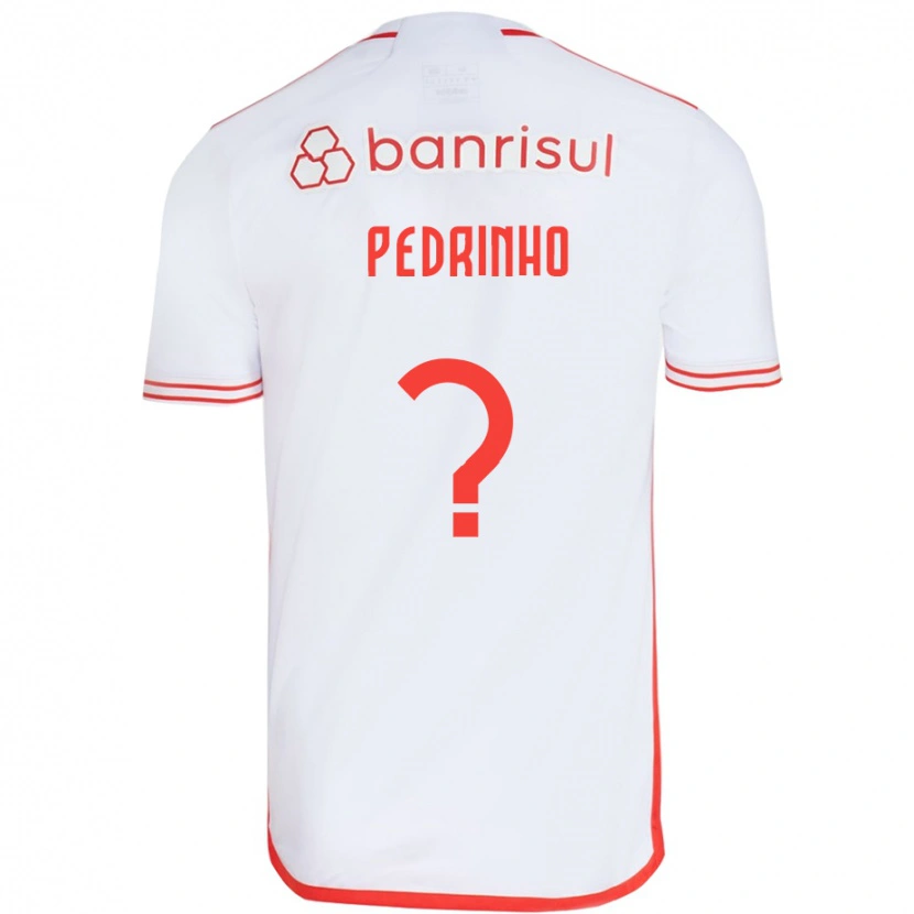 Danxen Uomo Maglia Pedrinho #0 Bianco Rosso Kit Gara Away 2025/26 Maglietta