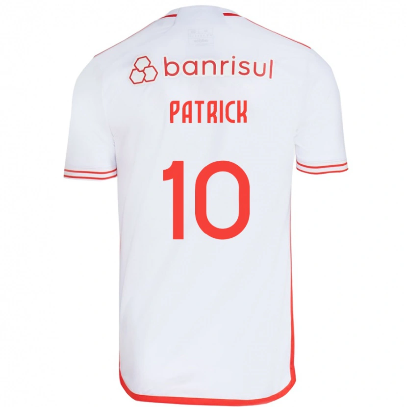 Danxen Uomo Maglia Alan Patrick #10 Bianco Rosso Kit Gara Away 2025/26 Maglietta