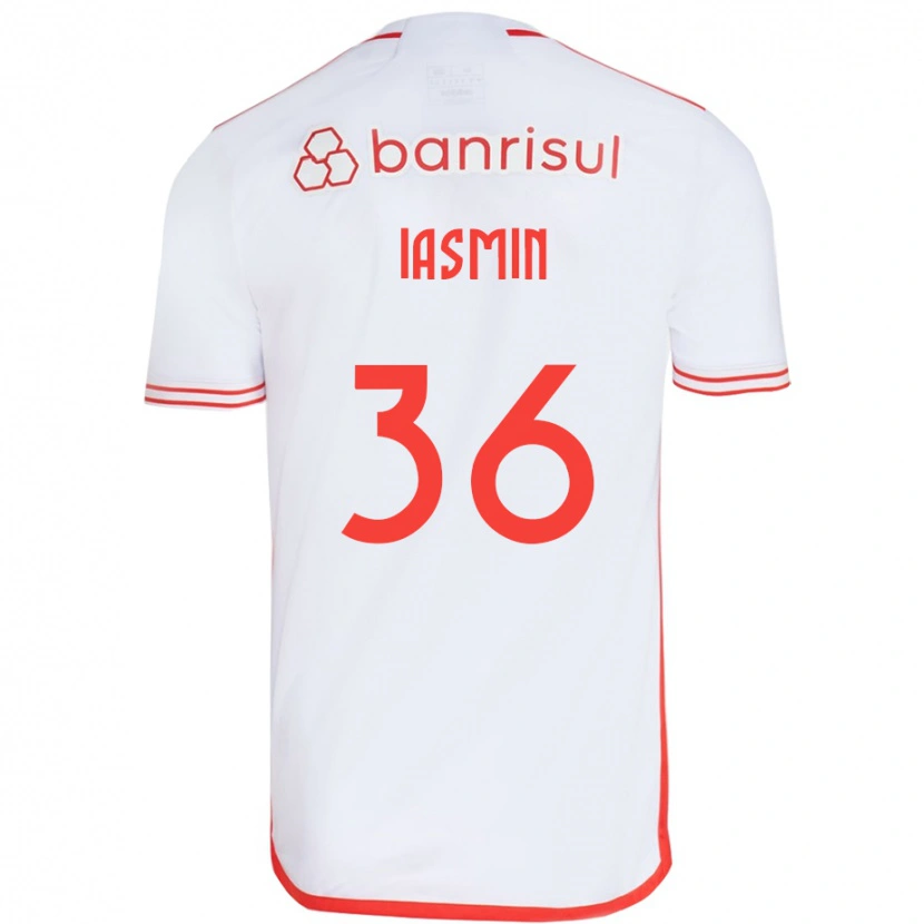 Danxen Uomo Maglia Iasmin #36 Bianco Rosso Kit Gara Away 2025/26 Maglietta