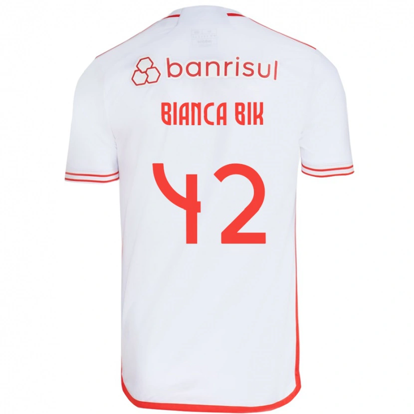 Danxen Uomo Maglia Bianca Bik #42 Bianco Rosso Kit Gara Away 2025/26 Maglietta