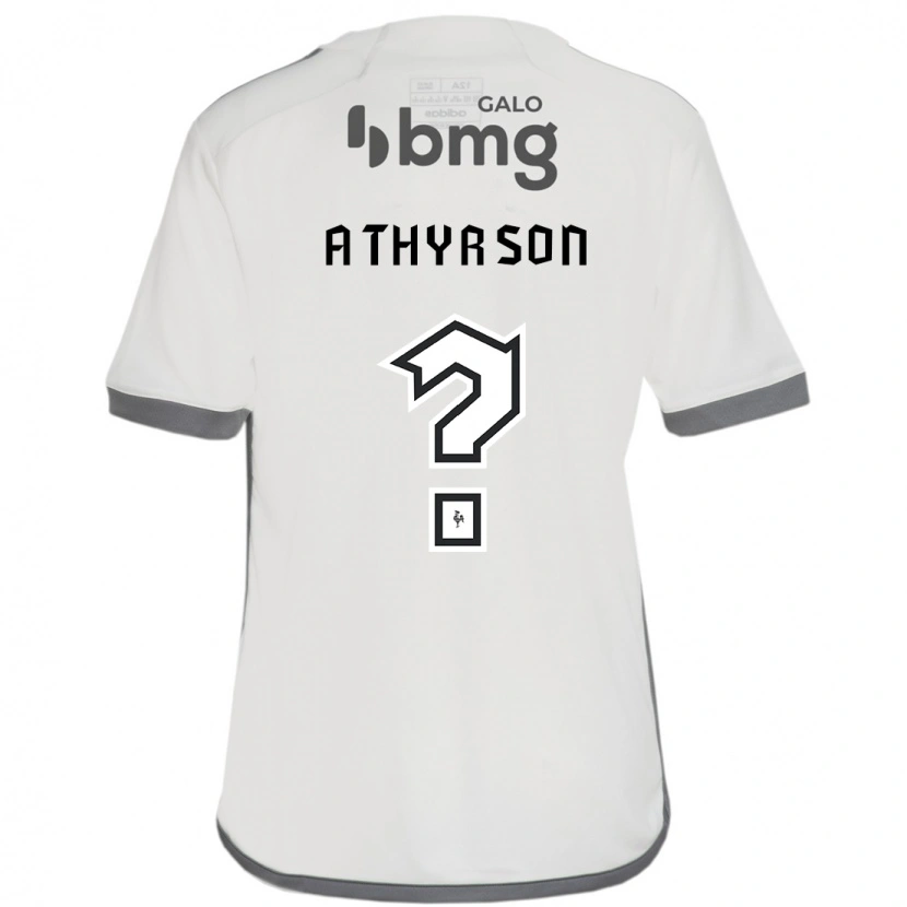 Danxen Uomo Maglia Athyrson #0 Bianco Sporco Kit Gara Away 2025/26 Maglietta