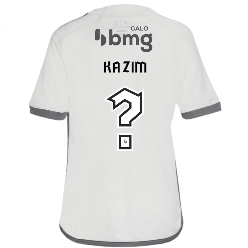 Danxen Uomo Maglia Kazim #0 Bianco Sporco Kit Gara Away 2025/26 Maglietta