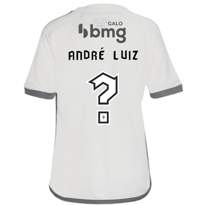 Danxen Uomo Maglia André Luiz #0 Bianco Sporco Kit Gara Away 2025/26 Maglietta