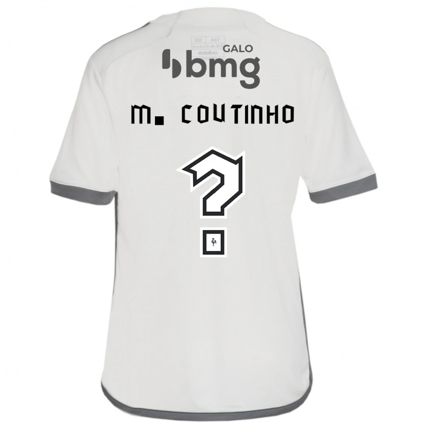 Danxen Uomo Maglia Murilo Coutinho #0 Bianco Sporco Kit Gara Away 2025/26 Maglietta