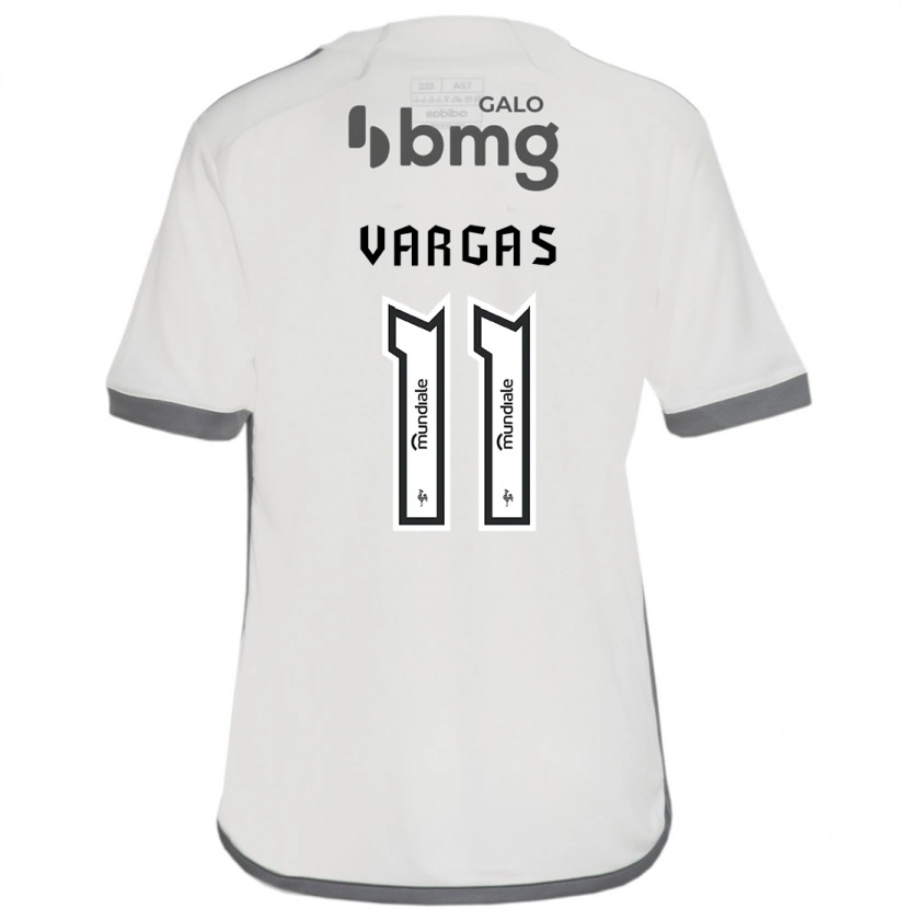 Danxen Uomo Maglia Eduardo Vargas #11 Bianco Sporco Kit Gara Away 2025/26 Maglietta