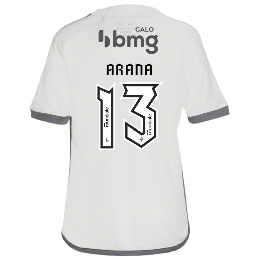 Danxen Uomo Maglia Guilherme Arana #13 Bianco Sporco Kit Gara Away 2025/26 Maglietta