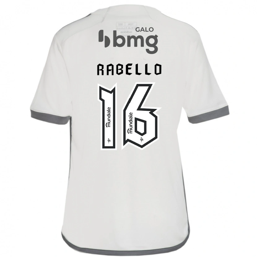 Danxen Uomo Maglia Igor Rabello #16 Bianco Sporco Kit Gara Away 2025/26 Maglietta