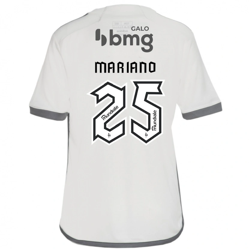Danxen Uomo Maglia Mariano #25 Bianco Sporco Kit Gara Away 2025/26 Maglietta