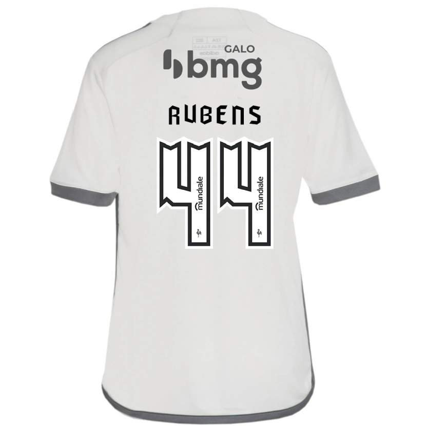 Danxen Uomo Maglia Rubens #44 Bianco Sporco Kit Gara Away 2025/26 Maglietta