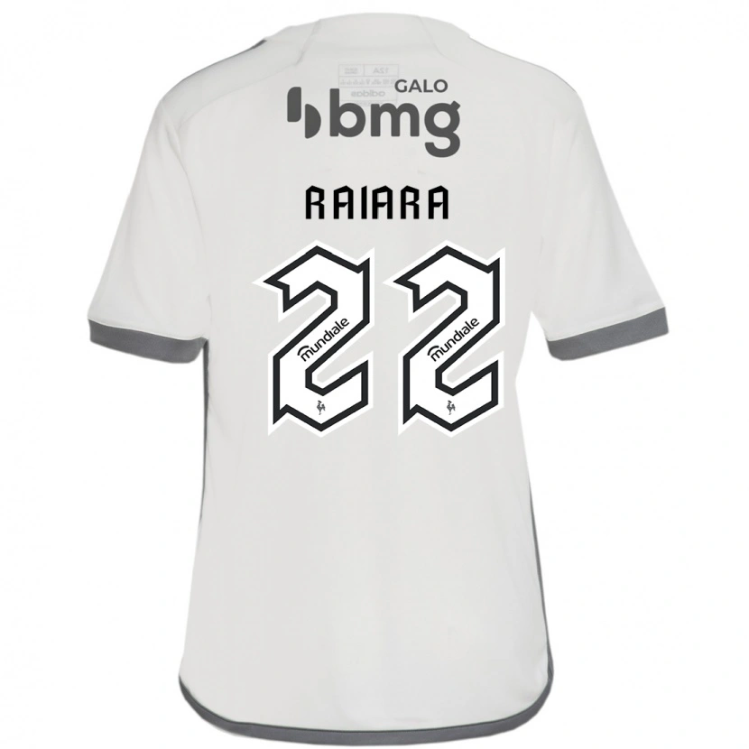 Danxen Uomo Maglia Raiara #22 Bianco Sporco Kit Gara Away 2025/26 Maglietta