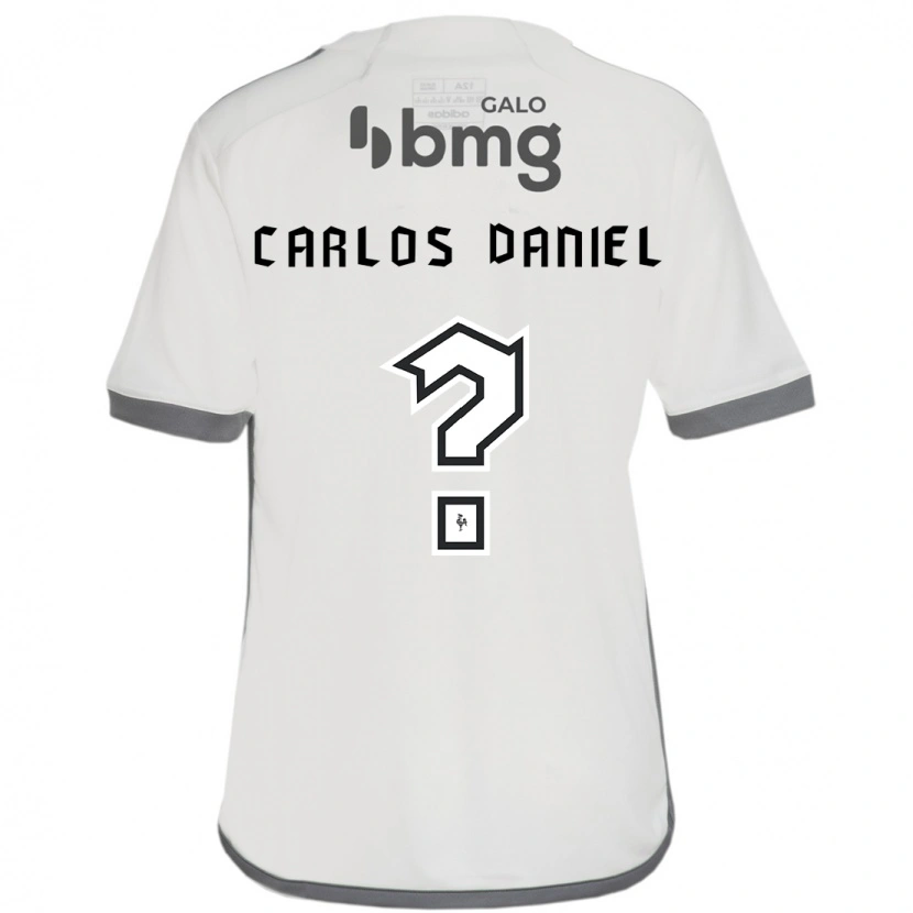 Danxen Uomo Maglia Carlos Daniel #0 Bianco Sporco Kit Gara Away 2025/26 Maglietta