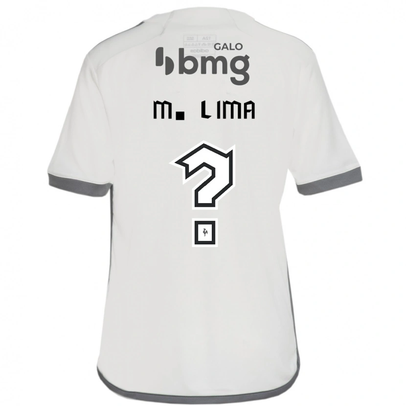 Danxen Uomo Maglia Matheus Lima #0 Bianco Sporco Kit Gara Away 2025/26 Maglietta