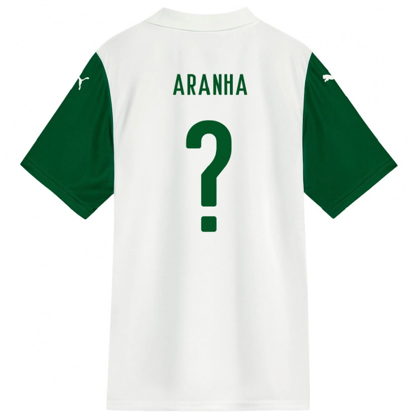 Danxen Uomo Maglia Aranha #0 Bianco Verde Kit Gara Away 2025/26 Maglietta
