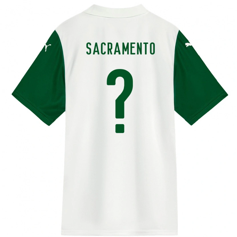 Danxen Uomo Maglia Wendell Sacramento #0 Bianco Verde Kit Gara Away 2025/26 Maglietta