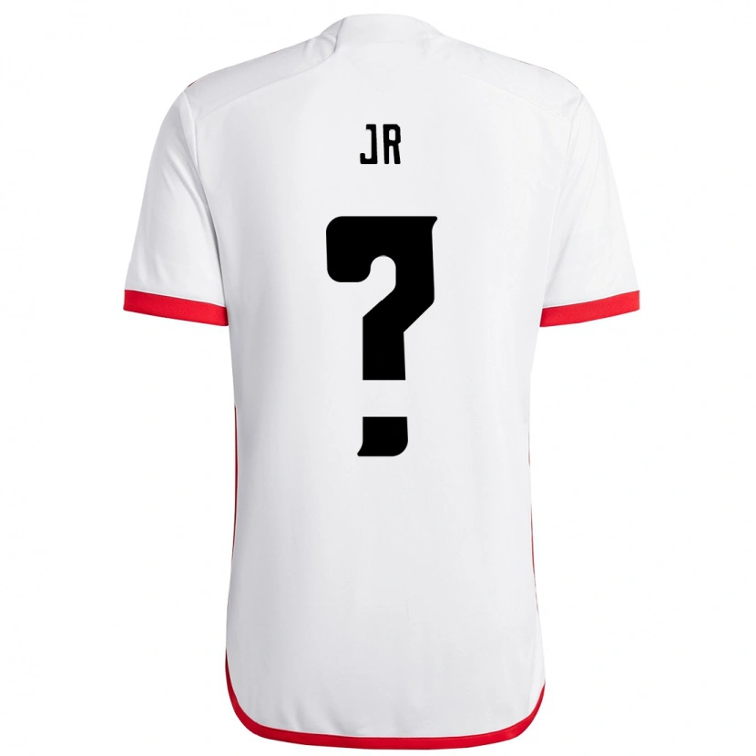 Danxen Uomo Maglia Wanderson Jr #0 Bianco Rosso Kit Gara Away 2025/26 Maglietta