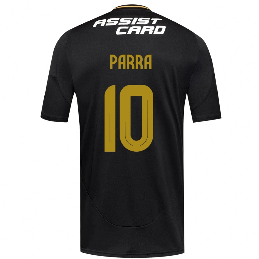 Danxen Uomo Maglia Pablo Parra #10 Nero Bianco Kit Gara Away 2025/26 Maglietta