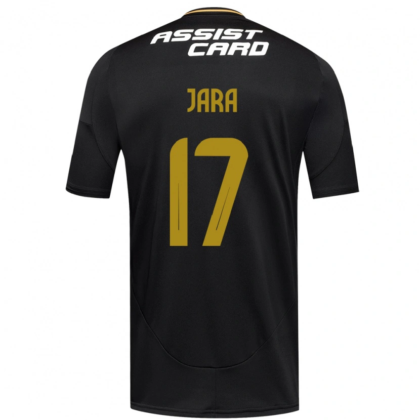 Danxen Uomo Maglia Ignacio Jara #17 Nero Bianco Kit Gara Away 2025/26 Maglietta