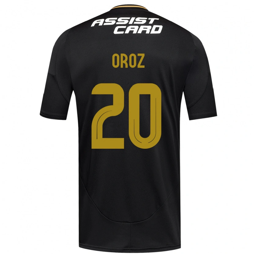 Danxen Uomo Maglia Alexander Oroz #20 Nero Bianco Kit Gara Away 2025/26 Maglietta