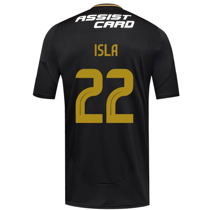 Danxen Uomo Maglia Mauricio Isla #22 Nero Bianco Kit Gara Away 2025/26 Maglietta