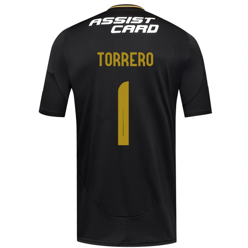 Danxen Uomo Maglia Ryann Torrero #1 Nero Bianco Kit Gara Away 2025/26 Maglietta