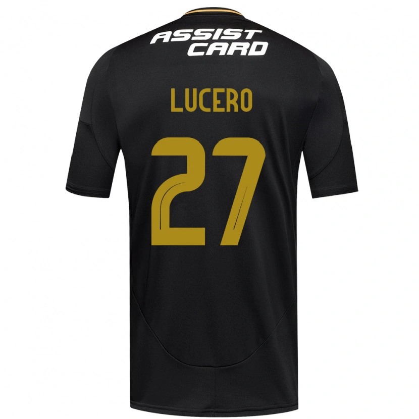 Danxen Uomo Maglia Valentina Lucero #27 Nero Bianco Kit Gara Away 2025/26 Maglietta