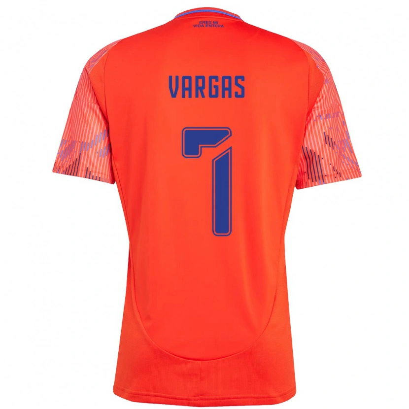 Danxen Uomo Maglia Jeisson Vargas #7 Arancione Rosso Kit Gara Away 2025/26 Maglietta