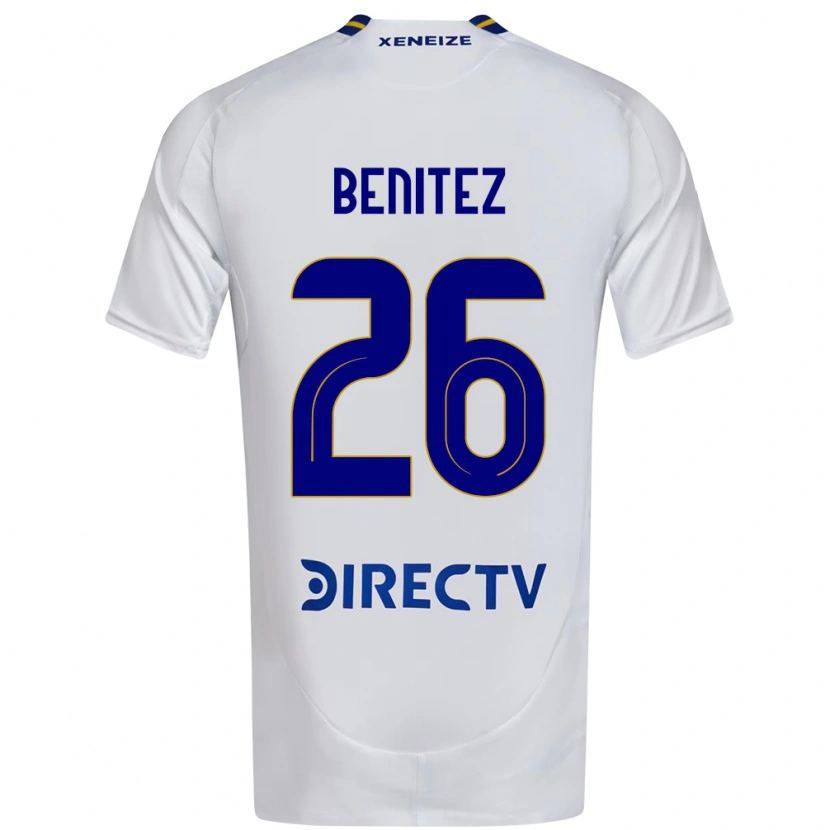 Danxen Uomo Maglia Lorena Benítez #26 Bianco Blu Kit Gara Away 2025/26 Maglietta