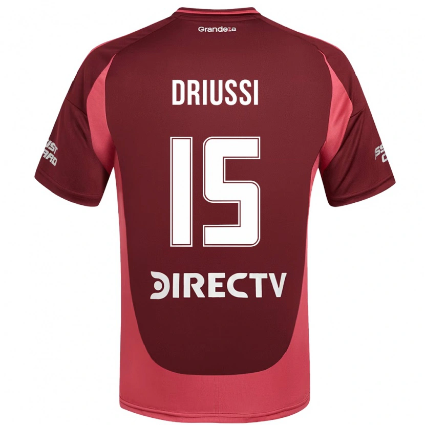 Danxen Uomo Maglia Sebastián Driussi #15 Borgogna Magenta Kit Gara Away 2025/26 Maglietta