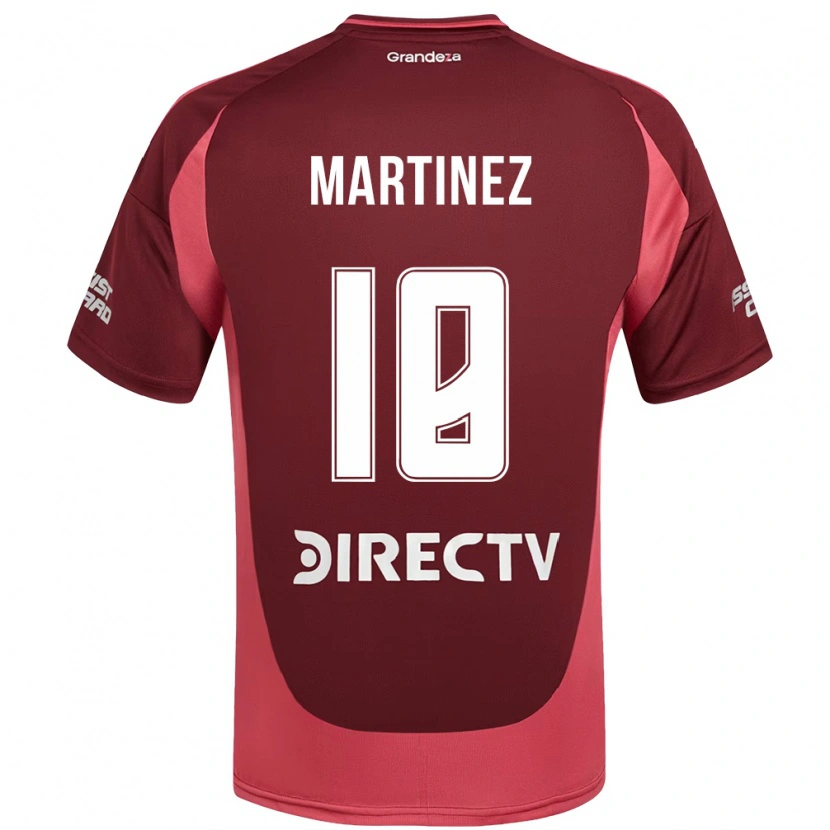 Danxen Uomo Maglia Gonzalo Martínez #18 Borgogna Magenta Kit Gara Away 2025/26 Maglietta