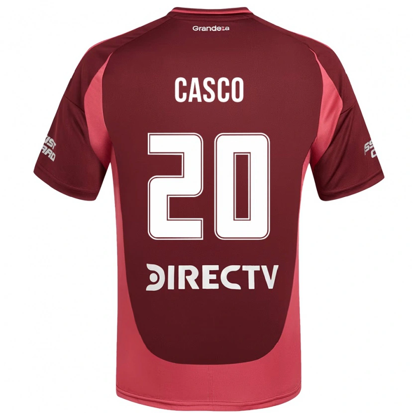 Danxen Uomo Maglia Milton Casco #20 Borgogna Magenta Kit Gara Away 2025/26 Maglietta