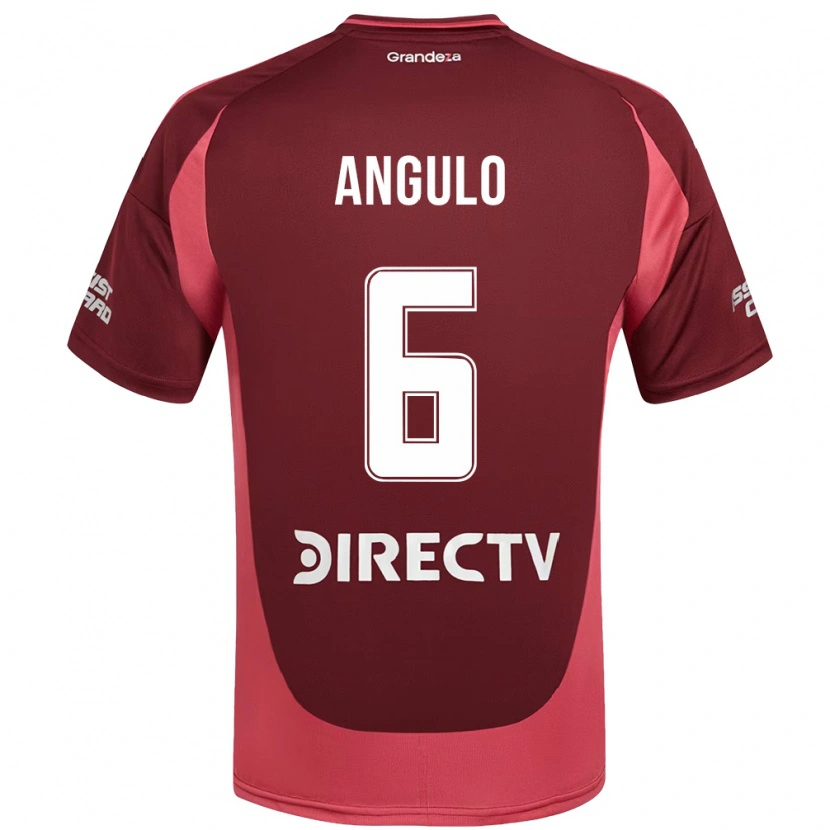 Danxen Uomo Maglia Tamara Angulo #6 Borgogna Magenta Kit Gara Away 2025/26 Maglietta
