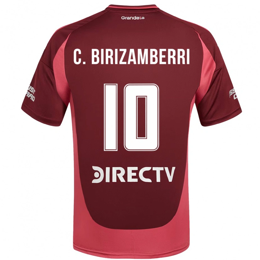 Danxen Uomo Maglia Carolina Birizamberri #10 Borgogna Magenta Kit Gara Away 2025/26 Maglietta