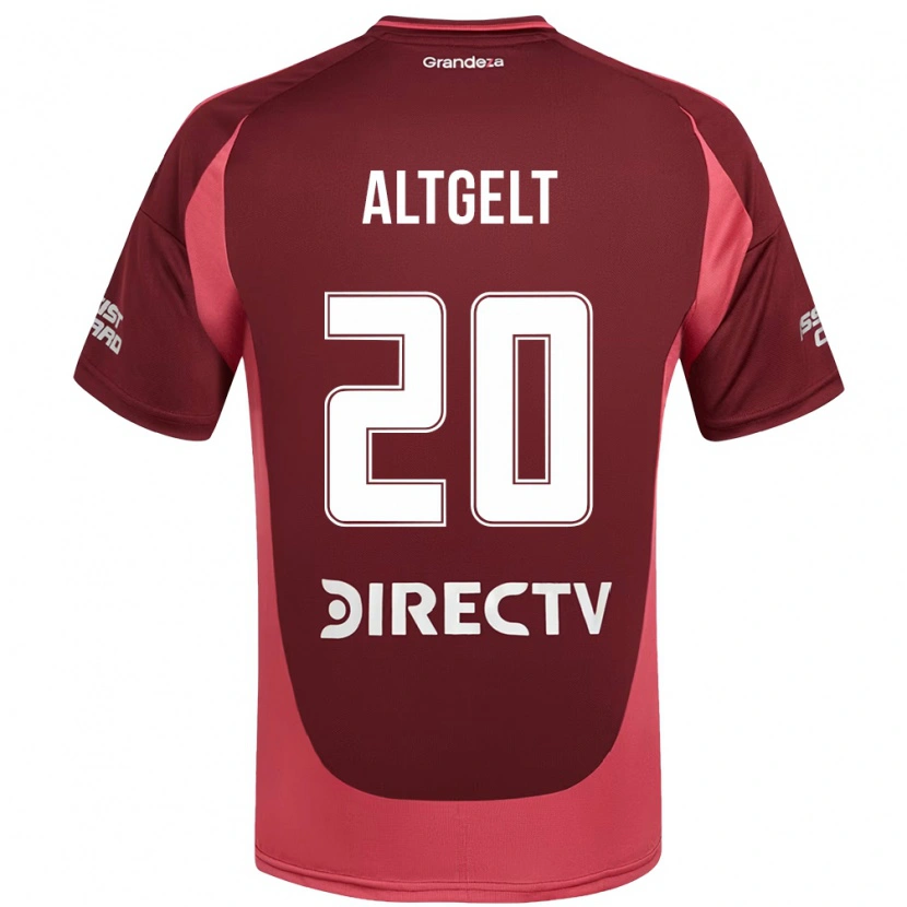 Danxen Uomo Maglia Francisca Altgelt #20 Borgogna Magenta Kit Gara Away 2025/26 Maglietta