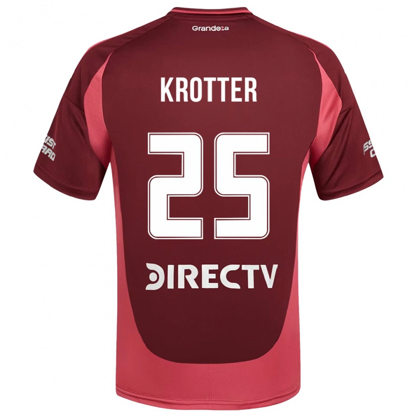 Danxen Uomo Maglia Martina Krotter #25 Borgogna Magenta Kit Gara Away 2025/26 Maglietta