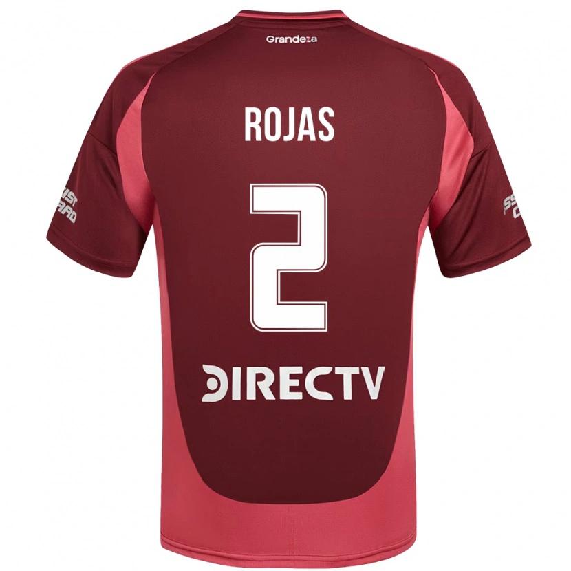 Danxen Uomo Maglia Robert Rojas #2 Borgogna Magenta Kit Gara Away 2025/26 Maglietta