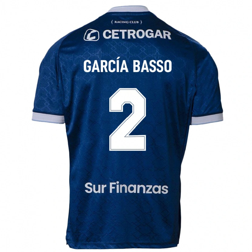 Danxen Uomo Maglia Agustín García Basso #2 Blu Scuro Kit Gara Away 2025/26 Maglietta