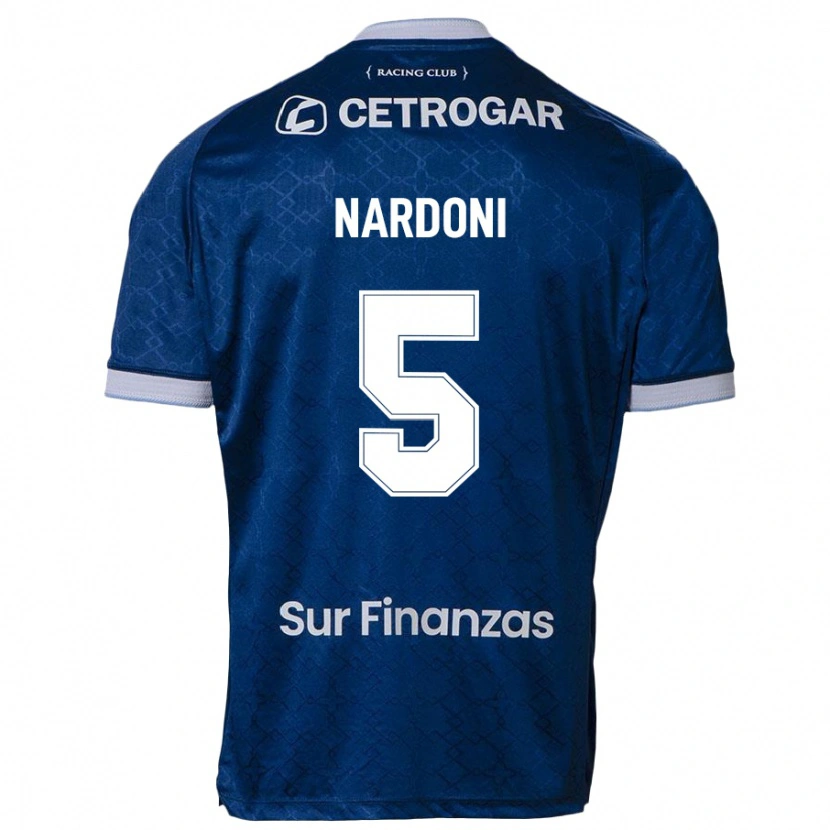 Danxen Uomo Maglia Juan Ignacio Nardoni #5 Blu Scuro Kit Gara Away 2025/26 Maglietta