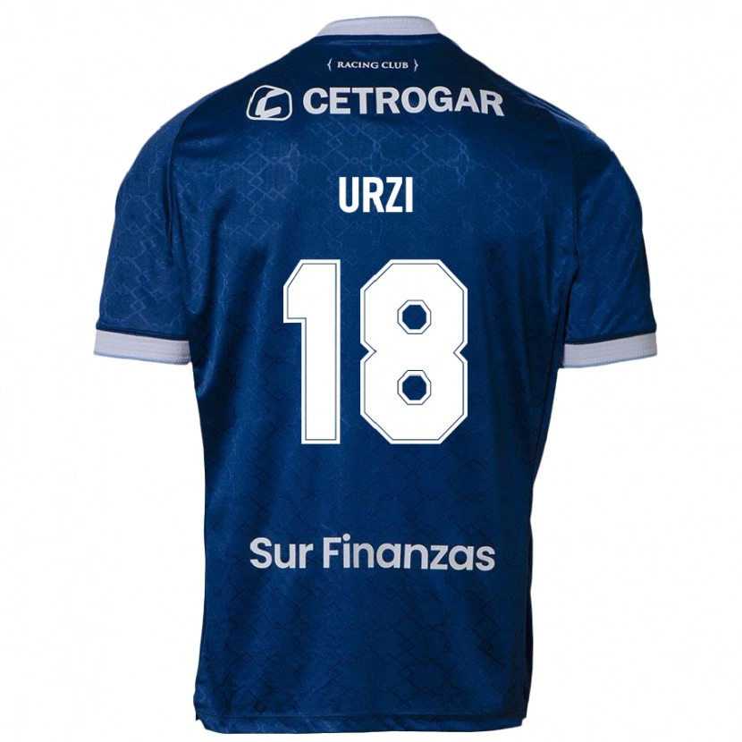 Danxen Uomo Maglia Agustín Urzi #18 Blu Scuro Kit Gara Away 2025/26 Maglietta