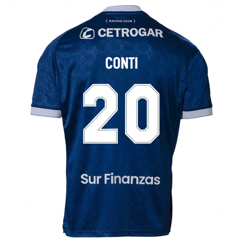 Danxen Uomo Maglia Germán Conti #20 Blu Scuro Kit Gara Away 2025/26 Maglietta