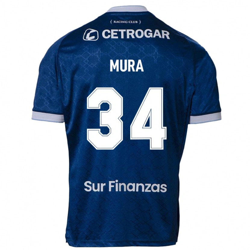Danxen Uomo Maglia Facundo Mura #34 Blu Scuro Kit Gara Away 2025/26 Maglietta