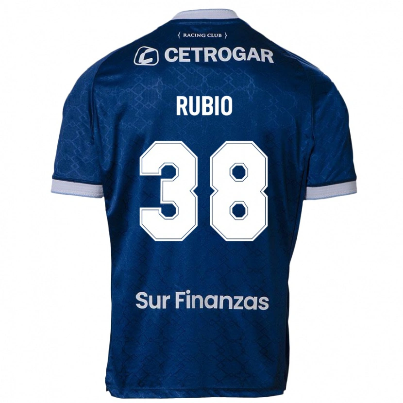 Danxen Uomo Maglia Tobias Rubio #38 Blu Scuro Kit Gara Away 2025/26 Maglietta