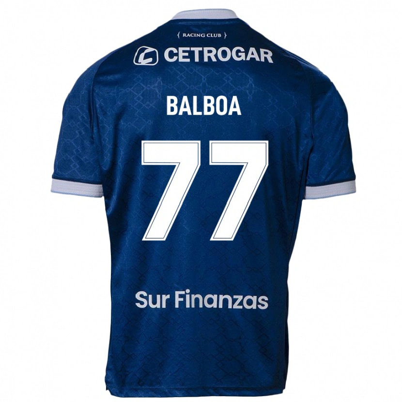 Danxen Uomo Maglia Adrián Balboa #77 Blu Scuro Kit Gara Away 2025/26 Maglietta