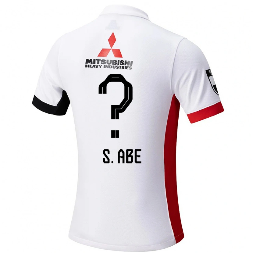 Danxen Uomo Maglia Shintaro Abe #0 Bianco Nero Kit Gara Away 2025/26 Maglietta