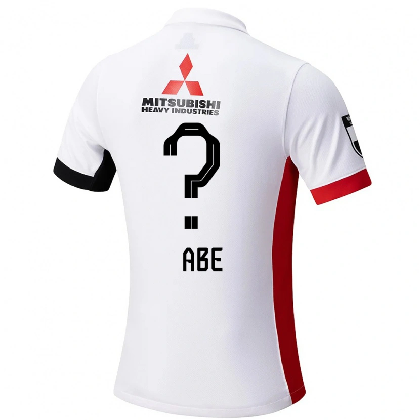 Danxen Uomo Maglia Yushin Abe #0 Bianco Nero Kit Gara Away 2025/26 Maglietta